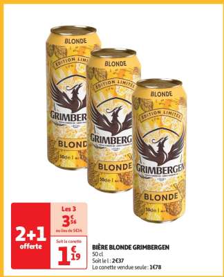 Bière Blonde Grimbergen*