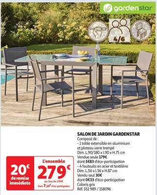 Salon De Jardin Gardenstar