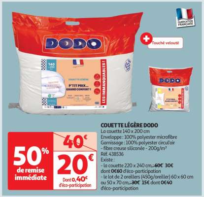 Couette Légère Dodo