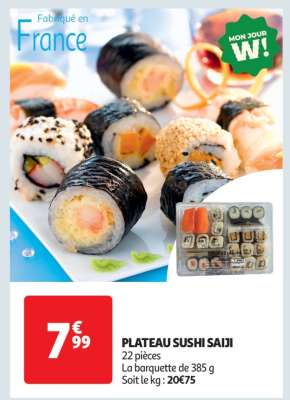 Plateau Sushi Saiji