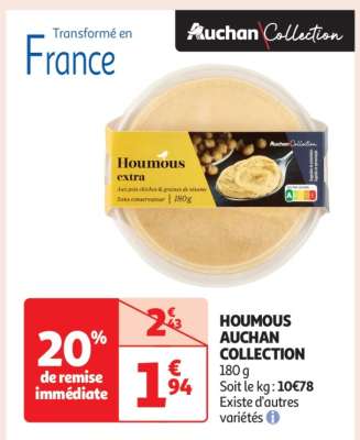 Houmous Auchan Collection