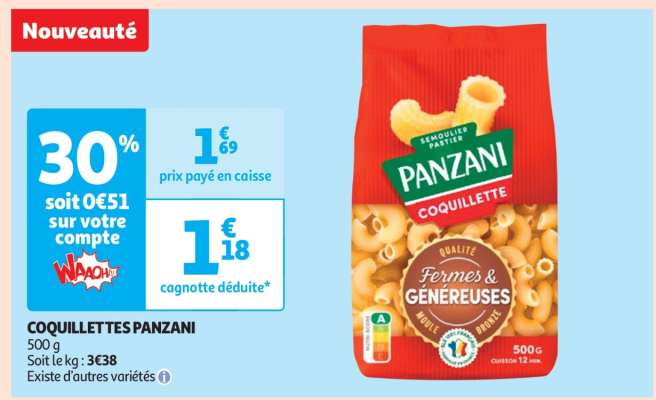 Coquillettes Panzani