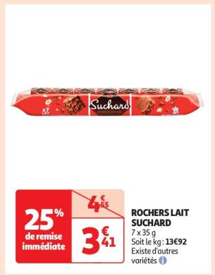 Rochers Lait Suchard