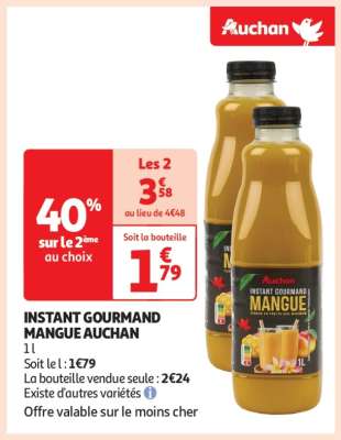 Instant Gourmand Mangue Auchan