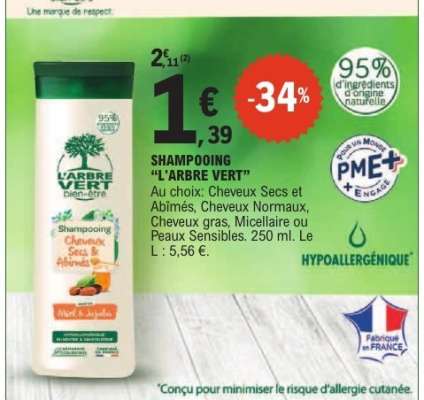 Shampooing L’ARBRE VERT