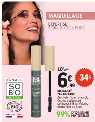 MASCARA "SO'BIO ETIC"