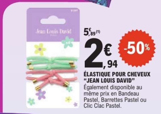 ÉLASTIQUE POUR CHEVEUX “JEAN LOUIS DAVID”
