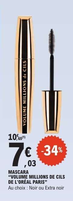 MASCARA "VOLUME MILLIONS DE CILS DE L'ORÉAL PARIS"