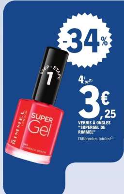 Vernis à ongles 'Supergel de Rimmel'