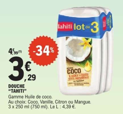 DOUCHE TAHITI