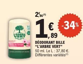 DÉODORANT BILLE “L’ARBRE VERT”