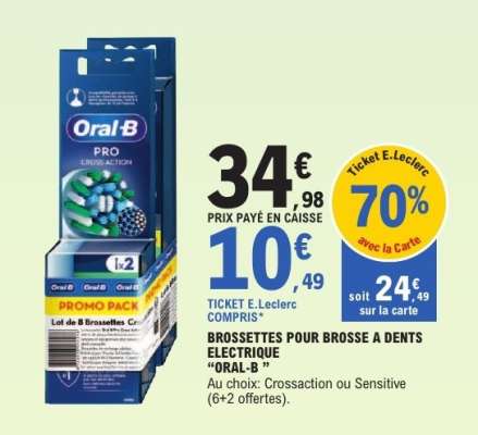 Brossettes pour brosse à dents électrique 'Oral-B'