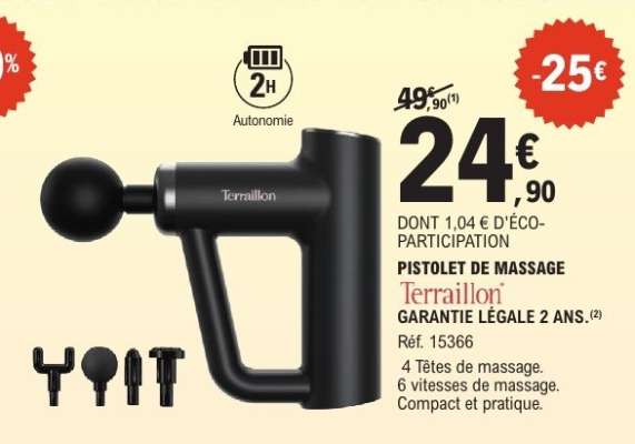 Pistolet de massage Terraillon