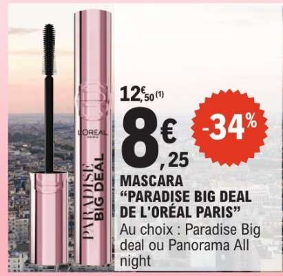Mascara "Paradise Big Deal de L'Oréal Paris"