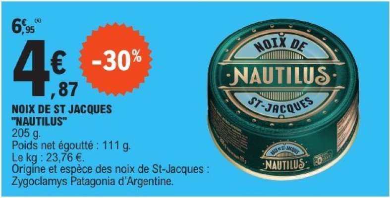 NOIX DE ST JACQUES "NAUTILUS"