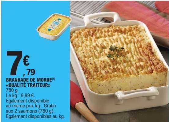 BRANDADE DE MORUE «QUALITÉ TRAITEUR»