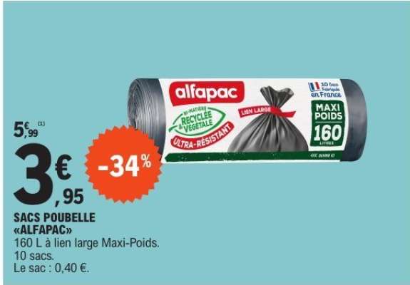 SACS POUBELLE "ALFAPAC"