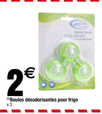 Boules désodorisantes pour frigo
