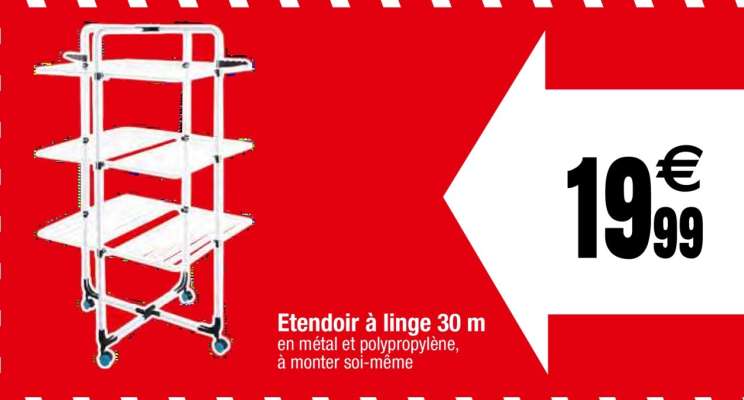 Etendoir à linge 30 m