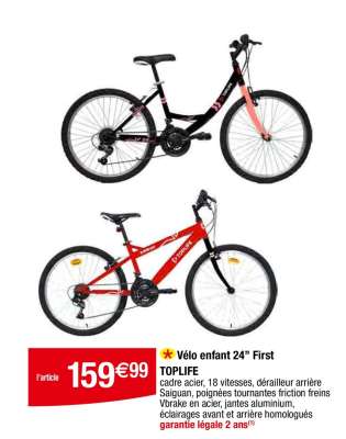 Vélo enfant 24” First