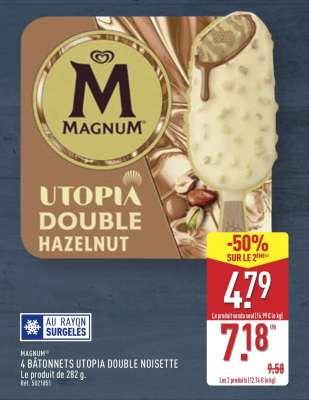 MAGNUM 4 BÂTONNETS UTOPIA DOUBLE NOISETTE