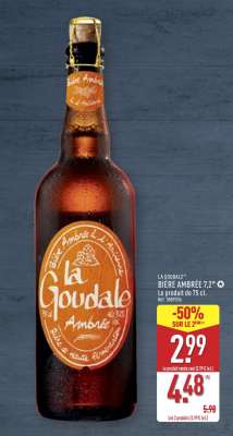 LA GOUDALE BIÈRE AMBRÉE 7.2°
