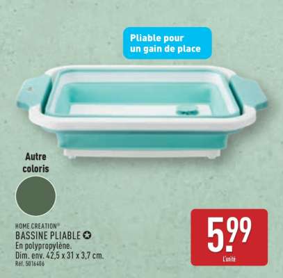 HOME CREATION® BASSINE PLIABLE