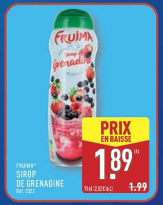 FRUIMA SIROP DE GRENADINE