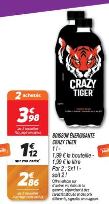 Boisson Énergisante Crazy Tiger