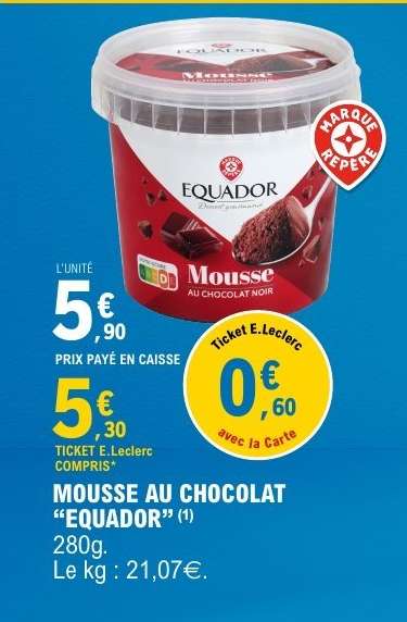 Mousse au chocolat "Equador"