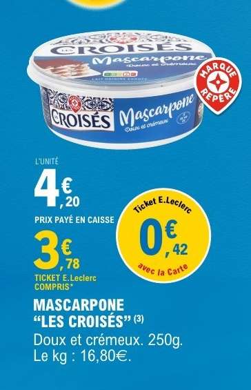 Mascarpone "LES CROISÉS"