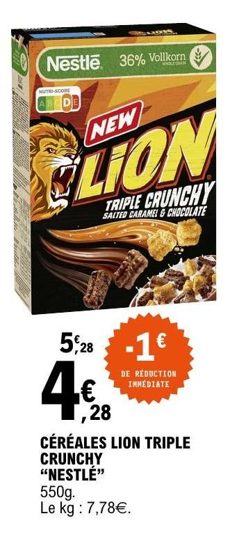 Céréales Lion Triple Crunchy Nestlé