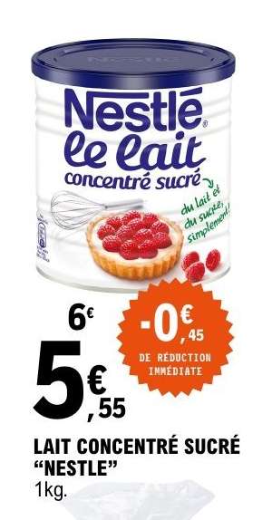 Lait Concentré Sucre Nestlé