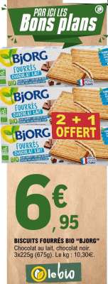 BISCUITS FOURRÉS BIO "BJORG"