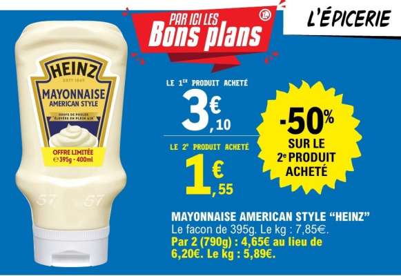 Mayonnaise American Style Heinz