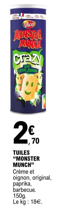Tuiles Monster Munch