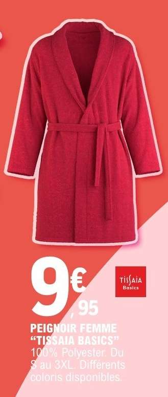 PEIGNOIR FEMME "TISSAIA BASICS"