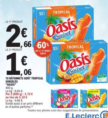 Oasis Sorbet Tropical