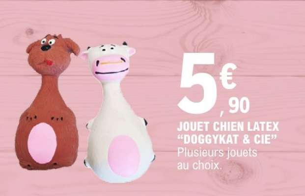 JOUET CHIEN LATEX “DOGGYKAT & CIE”