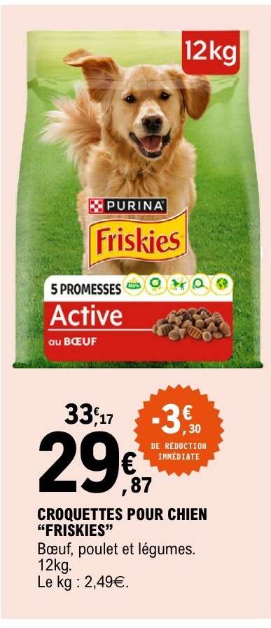 CROQUETTES POUR CHIEN FRISKIES