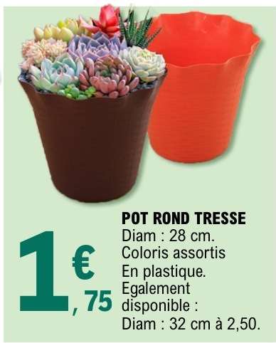POT ROND TRESSE