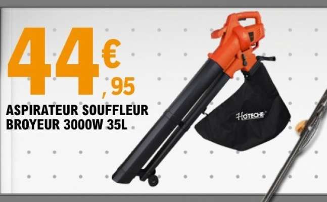Aspirateur Souffleur Broyeur 3000W 35L
