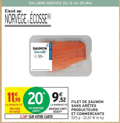 Saumon sans arêtes