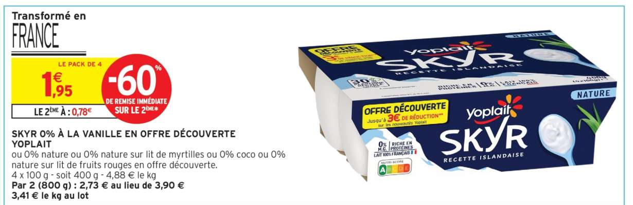 Yoplait Skyr 0%