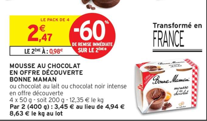Bonne Maman Mousse au Chocolat