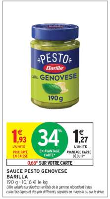 Sauce Pesto Genovese Barilla