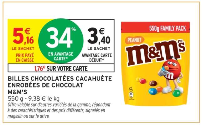 M&M's Peanut 550g Family Pack