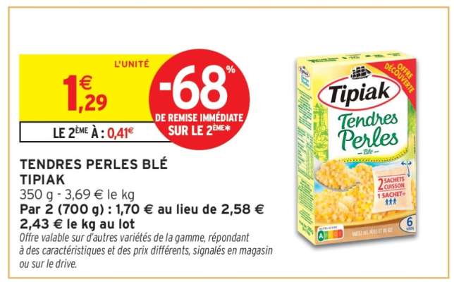 TENDRES PERLES BLÉ TIPIAK
