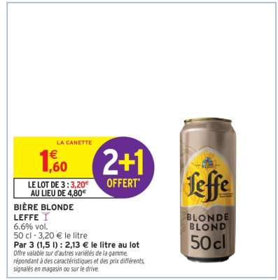 Bière Blonde Leffe*