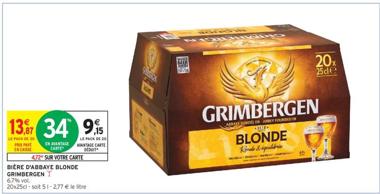 BIÈRE D'ABBAYE BLONDE GRIMBERGEN